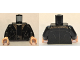 Part No: 973pb2957c01  Name: Torso Coat with Brown Zigzag Design Lapels, Black Shirt and Brown Belt Pattern / Black Arms / Light Nougat Hands