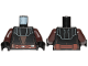 Part No: 973pb3287c01  Name: Torso SW Layered Vest with Detailed Belt, Print Front and Back Pattern (Anakin Clone Wars) / Dark Brown Arms / Black Hands