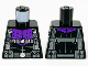 Part No: 973pb3812  Name: Torso Armor, Dark Purple Panels, Dark Bluish Gray Suspenders and Belts with Silver Buckles Pattern