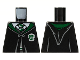 Part No: 973pb4031  Name: Torso Hogwarts Robe Clasped with Slytherin Crest Pattern