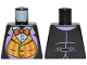 Part No: 973pb4076  Name: Torso Batman Suit with Orange Vest and Orange Bow Tie Pattern