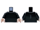 Part No: 973pb6762c01  Name: Torso Sweater with Dark Bluish Gray Neck, Stitching and Creases Pattern / Black Arms / Light Nougat Hands