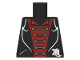 Part No: 973px165  Name: Torso Studios Black Suit, Red Shirt, Gold Clasps Pattern (Vampire)