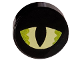Part No: 98138pb407  Name: Tile, Round 1 x 1 with Yellowish Green and Lime Eye Partly Closed with Black Split Pupil Pattern (Dungeons & Dragons Displacer Beast Eye)