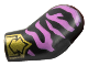 Part No: 981pb331  Name: Arm, Left with Dark Pink Animal Stripes and Gold Armor Cuff Pattern