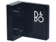 Part No: 99207pb004R  Name: Bracket 1 x 2 - 2 x 2 Inverted with White 'B&O' Logo Pattern Model Right Side (Sticker) - Set 77242