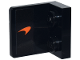 Part No: 99207pb008L  Name: Bracket 1 x 2 - 2 x 2 Inverted with Orange McLaren Logo Pattern Model Left Side (Sticker) - Set 77251