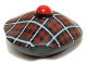 Part No: 99246pb01  Name: Minifigure, Headgear Hat, Scottish Tam o'Shanter with Red and White Tartan Pattern