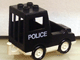 Part No: dupvan  Name: Duplo Van Paddy Wagon Type 1 with 'POLICE' Pattern