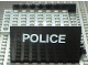 Part No: x146c01pb04  Name: Boat, Hull Smooth Middle 8 x 6 x 3 1/3 with Light Gray Deck with 'POLICE' Pattern on Both Sides (Stickers) - Sets 314-1 / 709-1