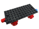 Part No: x487c01  Name: Train Base 6 x 12 with Wheels and Red and Blue Magnets