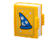 Part No: 100954pb03  Name: Duplo Utensil Book with Molded White Pages and Printed Blue Wizard Hat, Gold Border, Silver Crescent Moon, Stars, Sparkles, and Dots Pattern