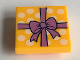 Part No: 11203pb012  Name: Tile, Modified 2 x 2 Inverted with Gift Wrap Medium Lavender Bow and White Dots Pattern
