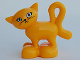 Part No: 2032c01pb02  Name: Duplo Cat Standing Turned Head with Large Eyes with Eyelashes Pattern