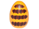 Part No: 24946pb03  Name: Egg with Small Pin Hole with Reddish Brown Stripes with Dark Brown Lines Pattern (Honeybee Abdomen)
