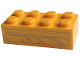 Part No: 3001pb199  Name: Brick 2 x 4 with Gold Lines and Border Pattern on Both Sides (Ark of the Covenant) (Stickers) - Set 77013