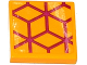 Part No: 3068pb0983  Name: Tile 2 x 2 with Magenta Diamond Cube Geometric Pattern (Sticker) - Set 41135