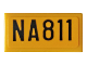Part No: 3069pb0788  Name: Tile 1 x 2 with 'NA811' Pattern (Sticker) - Set 76143