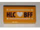Part No: 3069pb0919  Name: Tile 1 x 2 with 'HLC Heart BFF' Pattern (Sticker) - Set 41340