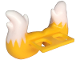 Part No: 3510pb01  Name: Minifigure Costume Tails Fox with White Tips Pattern - Flexible Rubber