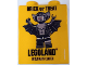 Part No: 4066pb811  Name: Duplo, Brick 1 x 2 x 2 with Brick or Treat 2014 Legoland Discovery Center Bat Minifigure Pattern