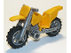 Part No: 50860c07  Name: Motorcycle Dirt Bike with Flat Silver Chassis (Long Fairing Mounts) and Flat Silver Wheels