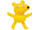Part No: 5431pb01  Name: Duplo Teddy Bear, Arms and Legs Outstretched with Black Nose, White Eyes with Orange Outlines and Dark Pink Mouth Pattern