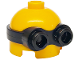 Part No: 67902pb04  Name: Minifigure, Head, Modified Minion, Short with Molded Black Goggles Pattern