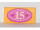 Part No: 87079pb0210  Name: Tile 2 x 4 with Number '15' and Dark Pink Hearts in Oval Pattern