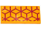Part No: 87079pb0297  Name: Tile 2 x 4 with Magenta Diamond Cube Geometric Pattern (Sticker) - Set 41135