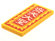 Part No: 87079pb0912  Name: Tile 2 x 4 with Red Border and Background, White Chinese Logogram '齊天大聖' (Monkey King) Pattern (Sticker) - Set 80024