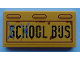 Part No: 87079pb0920  Name: Tile 2 x 4 with 'SCHOOL BUS' and Rust Pattern (Sticker) - Set 70423