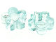 Part No: 46280  Name: Clikits, Icon Flower 5 Petals 2 x 2 Small with Hole