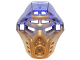 Part No: 19077pb01  Name: Bionicle Mask of Earth with Marbled Trans-Purple Pattern