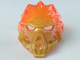 Part No: 24148pb02  Name: Bionicle Mask of Fire (Unity) with Marbled Trans-Neon Orange Pattern