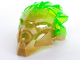 Part No: 24155pb02  Name: Bionicle Mask of Jungle (Unity) with Marbled Trans-Bright Green Pattern