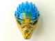 Part No: 24160pb02  Name: Bionicle Mask of Water (Unity) with Marbled Trans-Dark Blue Pattern