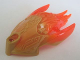 Part No: 24162pb04  Name: Bionicle Creature Head/Mask with Marbled Trans-Neon Orange Pattern