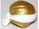 Part No: 24496pb17  Name: Minifigure, Headgear Ninjago Wrap Type 3 with Molded White Bandana and Knot Pattern