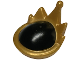 Part No: 3305pb01  Name: Minifigure, Headgear Tiara / Crown with 5 Points with Black Dome Top Pattern