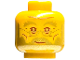 Part No: 3626pb2881  Name: Minifigure, Head Gold Eyebrows, Beard, and Glasses, Reddish Brown Eyes and Mouth, Grin Pattern