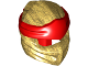 Part No: 40925pb14  Name: Minifigure, Headgear Ninjago Wrap Type 4 with Molded Red Headband  Pattern