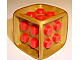Part No: 64776pb01  Name: Die Cube with Molded Hard Plastic Red 2 x 2 Studs Pattern on All Sides - Flexible Rubber
