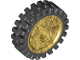 Part No: 74214c01  Name: Wheel 24 x 7 with Shallow Spokes with Fixed Black Rubber Tire