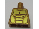 Part No: 973pb2210  Name: Torso Armor with Gold Plated Muscles Outline Pattern (Flying Warrior)