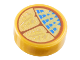 Part No: 98138pb390  Name: Tile, Round 1 x 1 with Gold Scarab of Ammit with Blue Spots Pattern