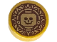 Part No: 98138pb461  Name: Tile, Round 1 x 1 with Dark Brown Aztec Gold Coin with Minifigure Skeleton Head Pattern