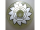 Part No: 2723pb035  Name: Technic, Disk 3 x 3 with Silver Circular Saw Blade Pattern (Sticker) - Set 8648