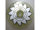 Part No: 2958pb035  Name: Technic, Disk 3 x 3 with Silver Circular Saw Blade Pattern (Sticker) - Set 8648