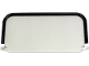 Part No: 115551pb01  Name: Windscreen 1 x 10 x 5 with Bar Ends with Molded Black Bar Frame Pattern